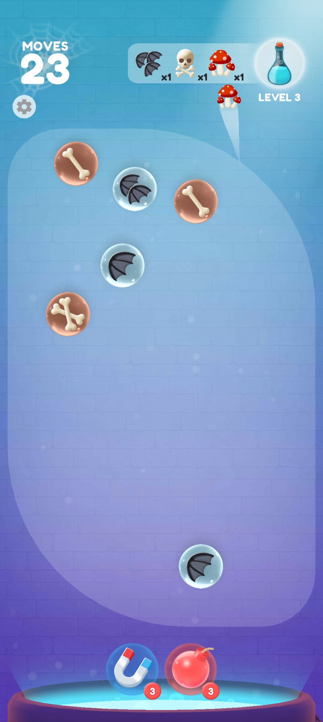 Bubble Fusion mobile board screenshot